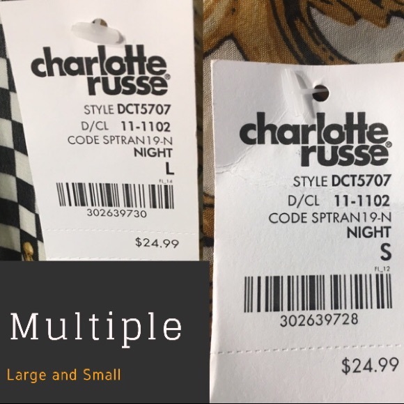 Shear Yellow Print NEW Night Dress Charlotte Russe - Picture 8 of 8